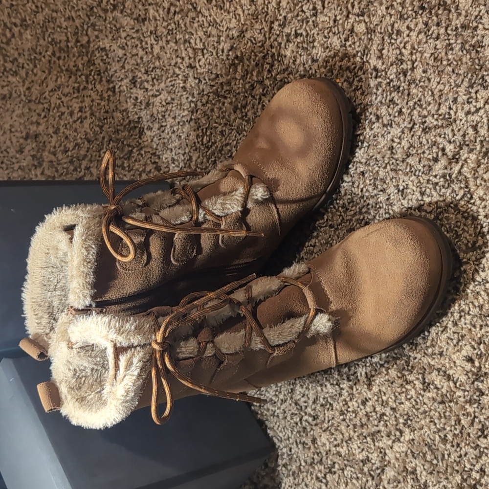 Bear Traps 'Bonnie" Faux Fur/Suede Boots